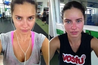 Adriana Lima znojava i bez šminke