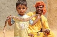Дјеца у Индији плешу с кобрама!
