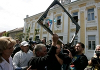 Вуковар: Протест настављен, град пун полиције