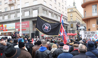 U centru Zagreba protesti, optužbe i prijetnje