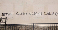 U Đakovu osvanuo grafit o srpskoj djeci