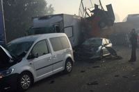 Lančani sudar na auto putu kod Jagodine, šestoro poginulih, tridesetak povrijeđenih