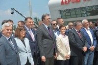 Otvoren aerodrom Morava, u prisustvu Vučića, Dodika i Brnabićeve