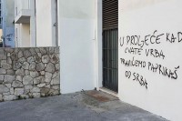 U Splitu novi grafit mržnje prema Srbima