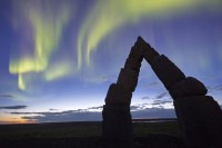 "Најстарије паганско светилиште": Арктикхенџ обасјан поларним свјетлом
