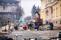 Интензивирани радови у централној пјешачкој зони: Поплочан простор око Банског двора