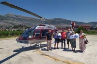 Zahvaljujući helikopterskom servisu, Vasilije i Irina stigli kući