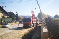 Припреме за асфалтирање саобраћајнице