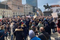 Protesti u pet hrvatskih gradova zbog epidemioloških mjera