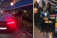 Automobilom uletio na terasu restorana