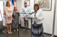 Gradiška: Gojkovićeva otvorila izložbu crteža Milića od Mačve