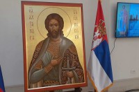 Ruska delegacija uručila episkopu banjalučkom ikonu svetog Aleksandra Nevskog