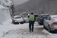 Судар пет возила код Пожеге, колона дуга седам километара