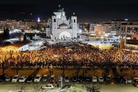 Протест у Подгорици због смјене Бечића