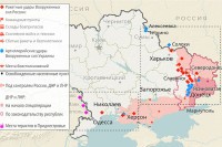 Mapa vojne akcije ruskih snaga