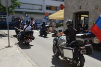 Bajkeri moto-kluba “Noćni vukovi” u posjeti Drvaru