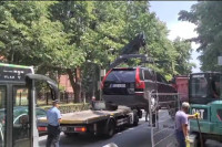 Паук служба однијела аутомобил Небојши Вукановићу у Бањалуци ВИДЕО