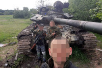 Уништени тенк Т-64БМ Оружаних снага Украјине.