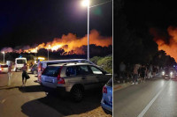 Požar na plaži Zrće na Pagu, bura otežava gašenje