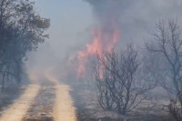 Велики пожар код пулског аеродрома