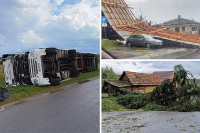 Kiša i vjetar pričinili veliku štetu u Hrvatskoj