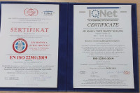 Bolnici „Sveti vračevi“ uručen sertifikat ISO 22301:2019