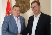 Dodik razgovarao sa Vučićem: Jedinstven odgovor garantuje zaštitu našeg naroda na KiM