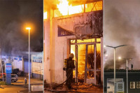 Veliki požar u Splitu, gori magacin automobilskih guma