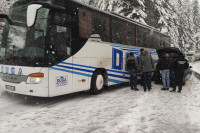 Судар аутобуса и аутомобила на путу Сарајево-Рогатица