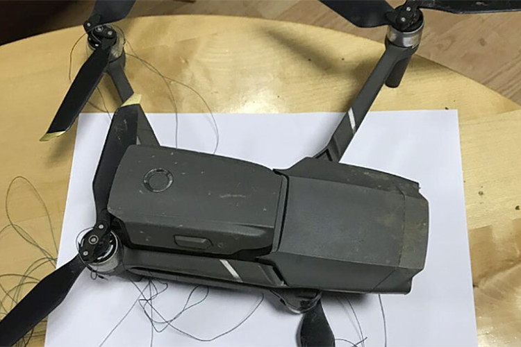 Zaplijenjen dron u Spužu