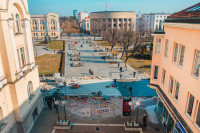 Пјешачка платформа у Српској улици добија завршни слој