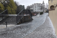 Grad zabijelio ulice na Kvarneru (FOTO)