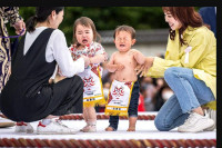 Широм Јапана одржано такмичење у расплакивању беба