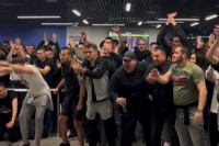 Кошаркаши Партизана дочекани пјесмом, Лесор заплакао VIDEO