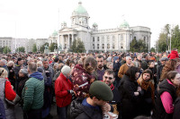 Drugi protest u organizaciji dijela opozicije ispred Narodne skupštine Srbije