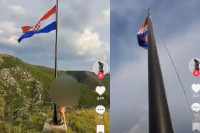 Uhapšena trojica zbog skidanja hrvatske zastave sa jarbola kod Knina