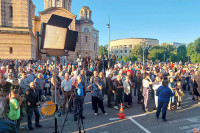 Banjaluka: Protest pristalica Stanivukovića ispred Gradske uprave