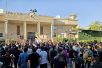 Protest šitskih muslimana ispred švedske Ambasade u Bagdadu