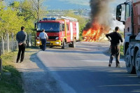 На магистрали код Златибора изгорио аутомобил