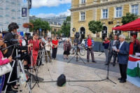 Demonstracije u Budimpešti za mir i protiv isporuka oružja Ukrajini