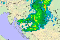 Стиже и у БиХ: Погледајте кретање олује која је захватила Хрватску