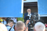 Protest ispred Gradske uprave protiv gradonačelnika Banjaluke: "Eksperiment Draško Stanivuković propao".