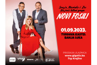 Концерт Сање, Маринка и Зеца у петак у Бањалуци: Хитови “Нових фосила” на Кастелу