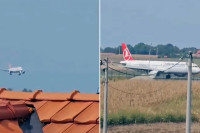 Aвион на лету за Париз успио из другог пута принудно слетјети у Београду