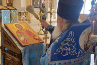 Освештана икона са честицом моштију за Манастир Невски у Угљевику