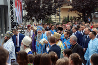 Patrijarh srpski nakon 90 godina služio liturgiju u Zvorniku i osveštao Saborni hram (FOTO)