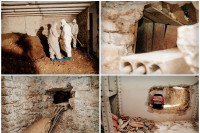 Alat kojim je iskopan tunel ispod suda u Podgorici bačen u Moraču