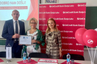 UniCredit banka uručila donaciju Ekonomskoj školi u Doboju Bolji uslovi za učenje i praksu