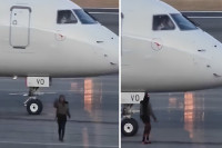 Закаснила на лет па отрчала на писту и махала пилоту да је пусти у авион (VIDEO)