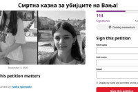 "Смртна казна за Вањине убице": Грађани потписују петицију